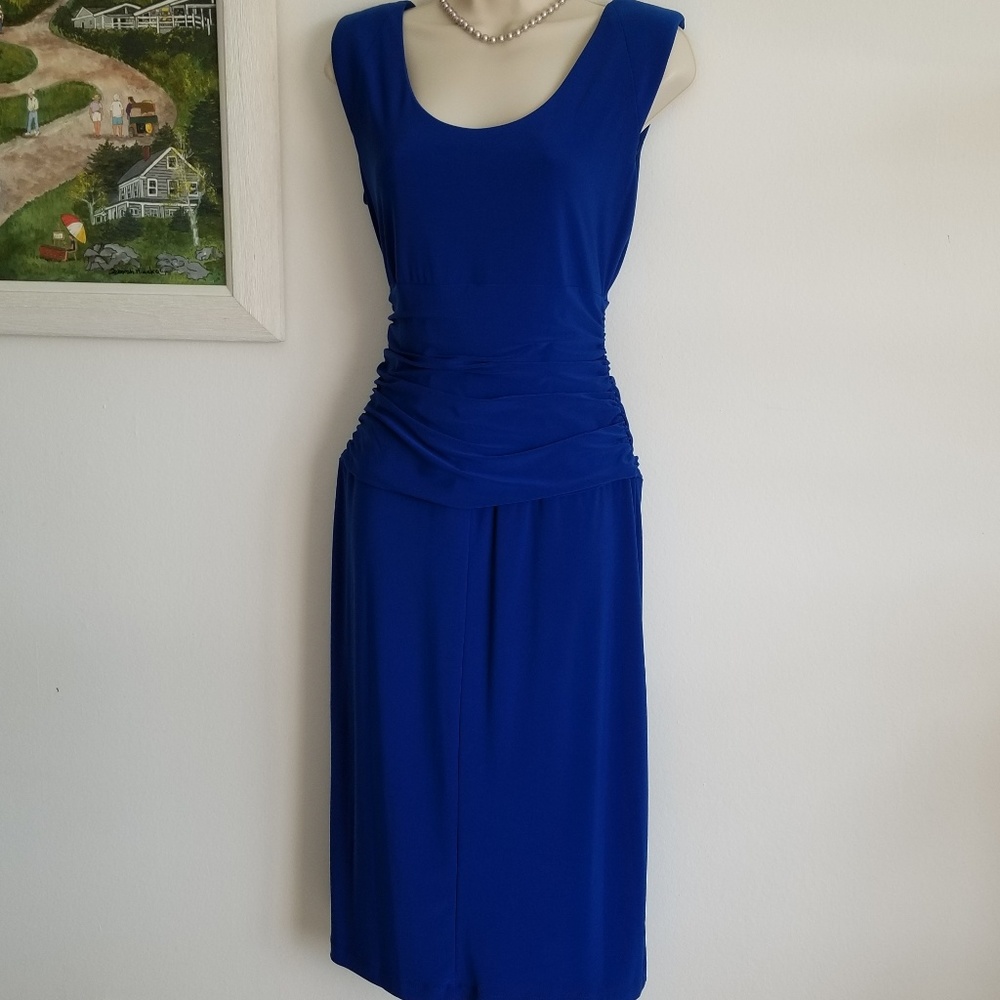 Sexy yet pure class! Cobalt cocktail dress